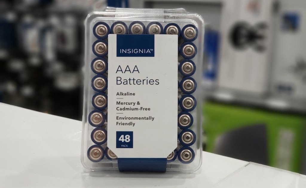 Insignia Batteries on shelf