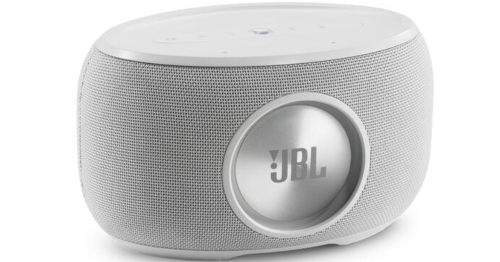 white jbl bluetooth speaker