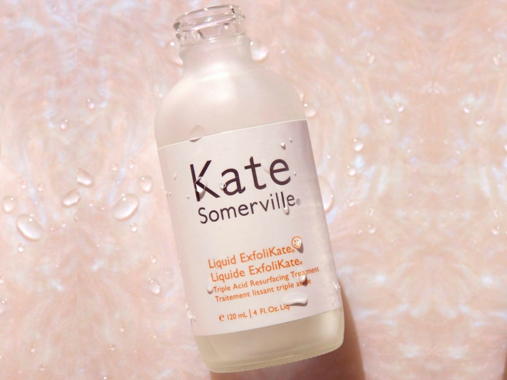 Kate Somerville exfoliater liquid in glass bottle