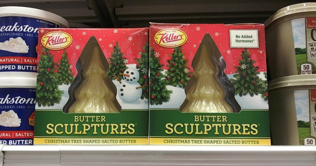 Keller's Christmas Tree butter sculptures