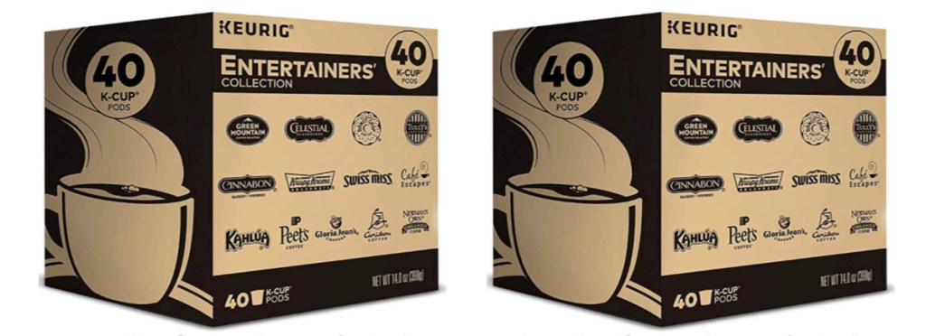 Keurig Entertainers Variety Pack Single-Serve Coffee K-Cup Pods Sampler 40-Count