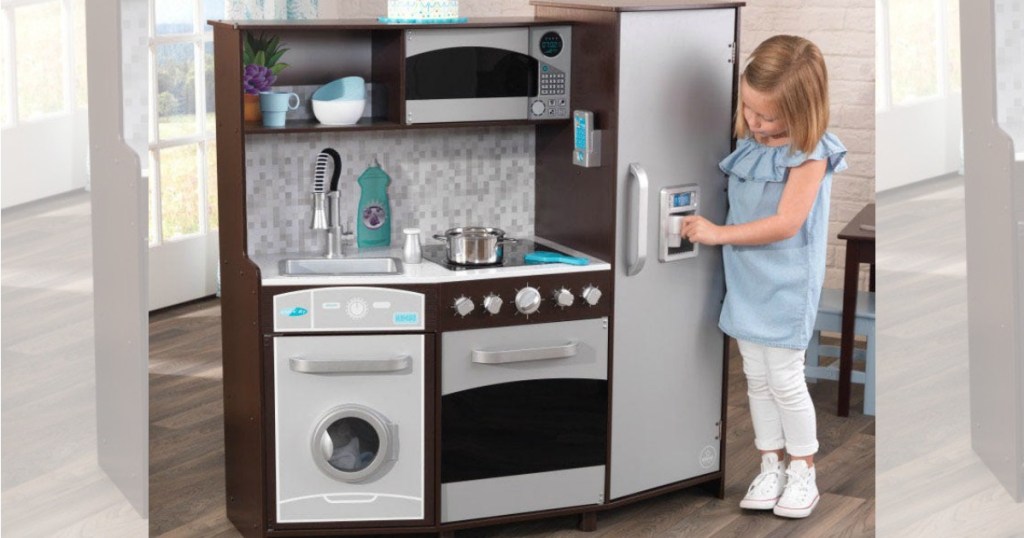large play kitchen with light and sound espresso