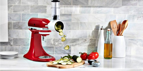 KitchenAid Artisan 5-Quart Stand Mixer w/ Slicer Attachment Only $229.99 Shipped + Get $10 Macy’s Money