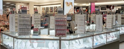 Kohl's Jewelry display cases in-store