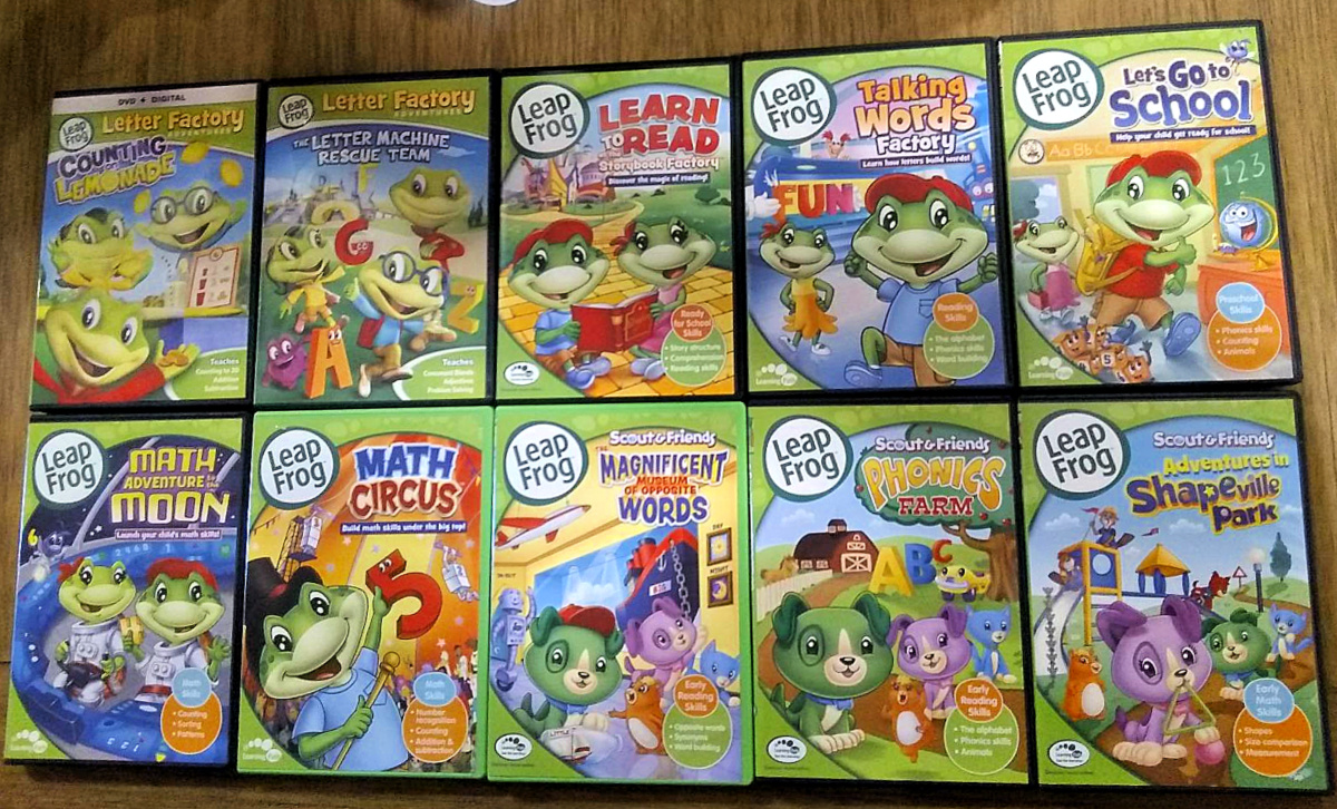 Leap Frog Learn to Leap 10 DVD Mega Pack Only $17.96 (Regularly