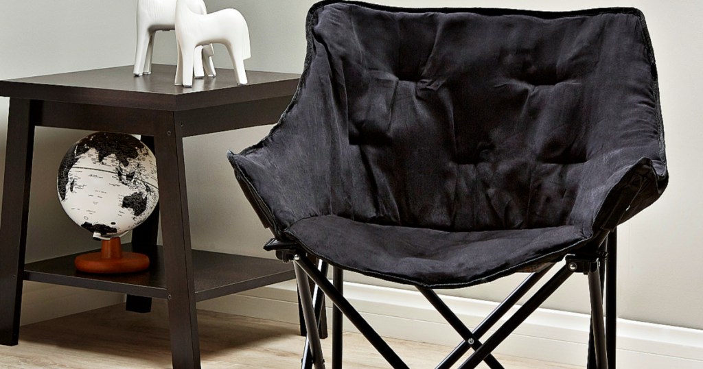 Mainstays Collapsible Square Chair Microsuede