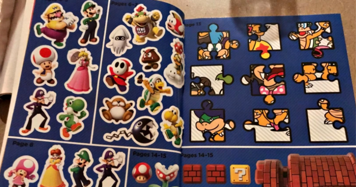 Nintendo Super Mario Official Sticker Book Only $6.29 (Regularly $13)