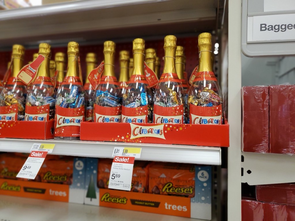 Mars Celebrations Bottles on shelf at Target