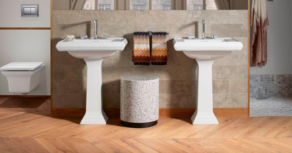 memoirs ceramic pedestal combo bathroom sink