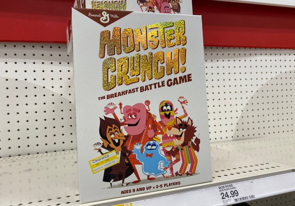 Monster Crunch Breakfast Battle Game on shelf at Target