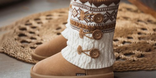 Muk Luks Women’s Knit Sweater Boots Just $19.95 at Walmart (Regularly $65)