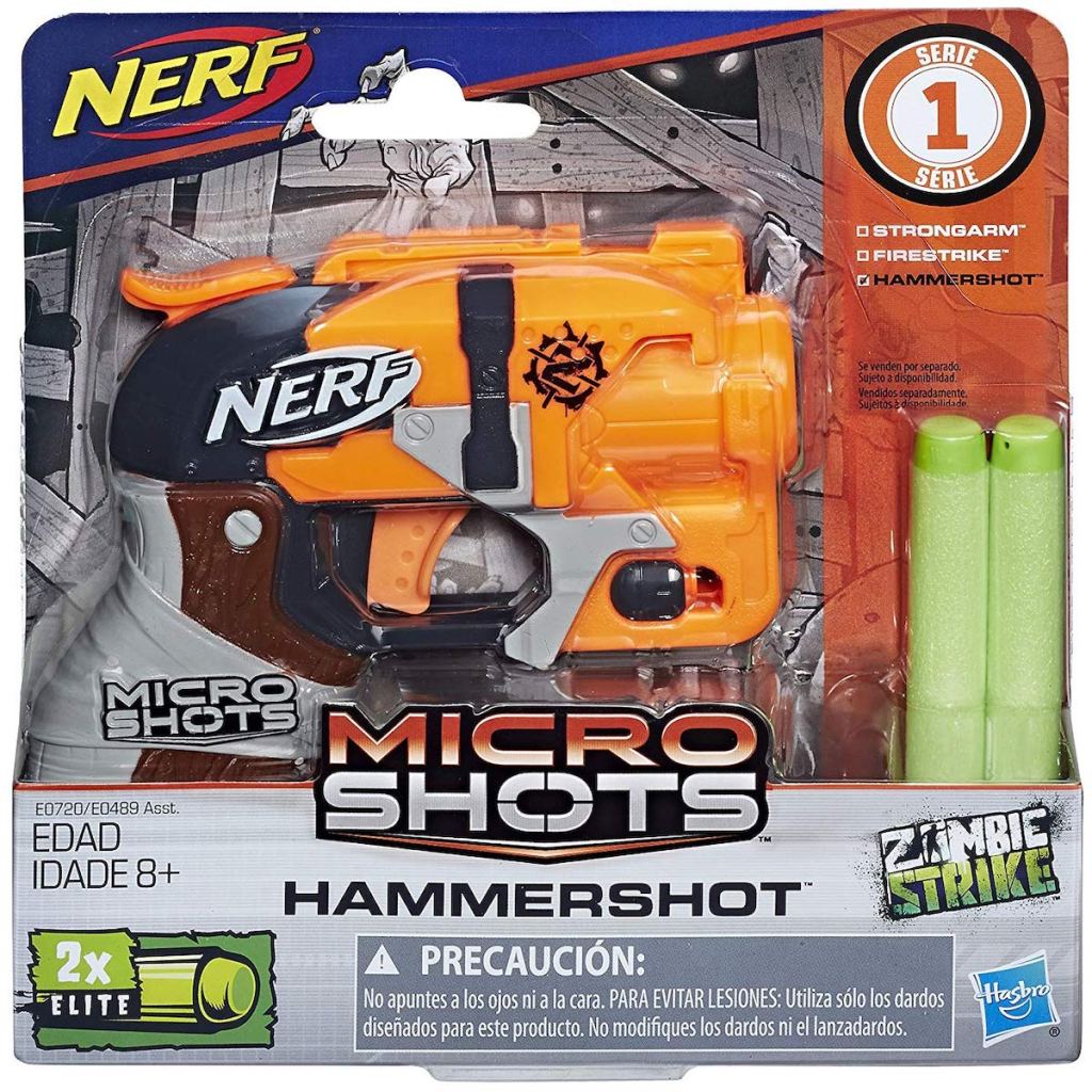 Nerf MicroShorts Zombie Strike Hammershot box