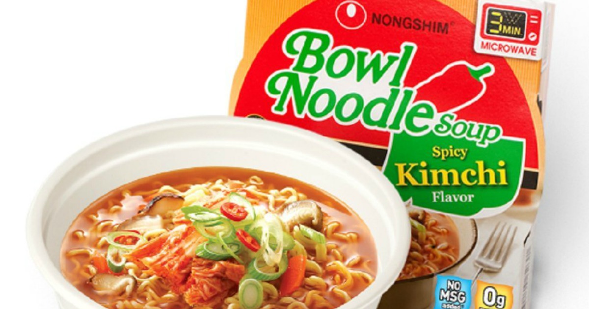 NongShim Bowl Noodle Soup Kimchi 4-Pack Only $1.90 Shipped at Amazon