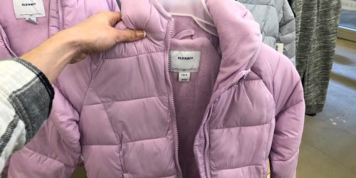 Old Navy Frost-Free Puffer Jackets for the Whole Family as Low as $15 (Regularly $45+)