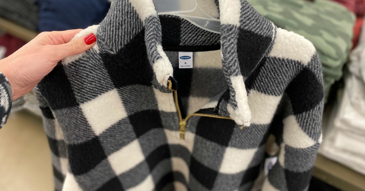 Old Navy Sherpa Pullovers $10 Shipped (Regularly $45) | Cyber Monday Savings