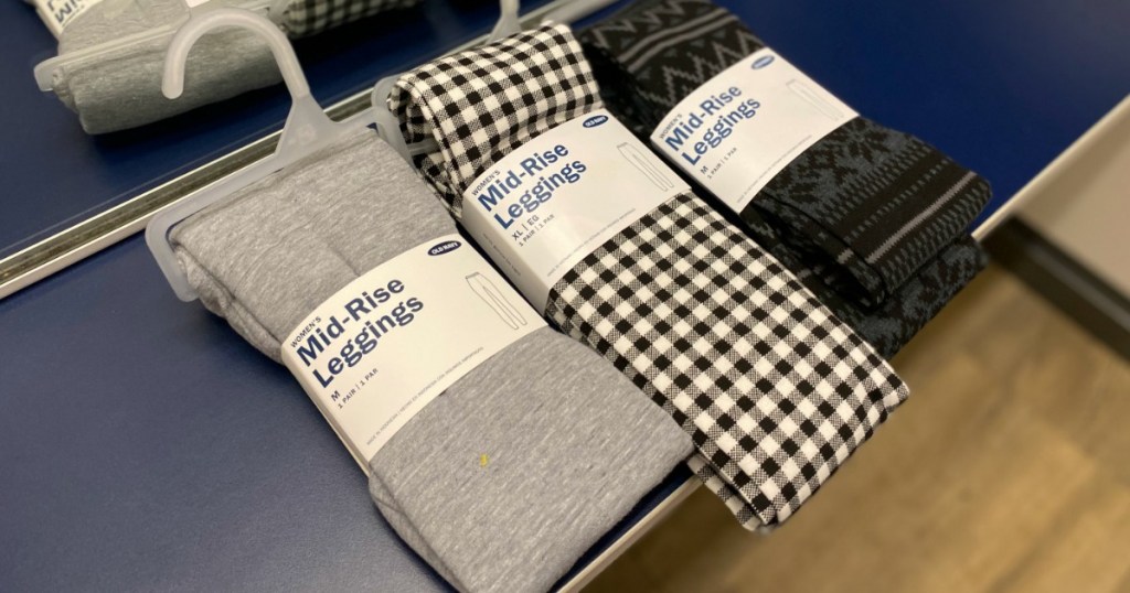 Old Navy Women's Leggings lined up on a counter