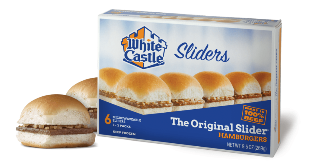 White Castle original hamburger sliders