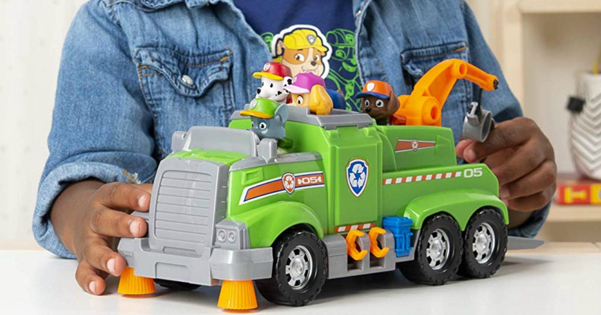 paw patrol rocky's team recycling truck