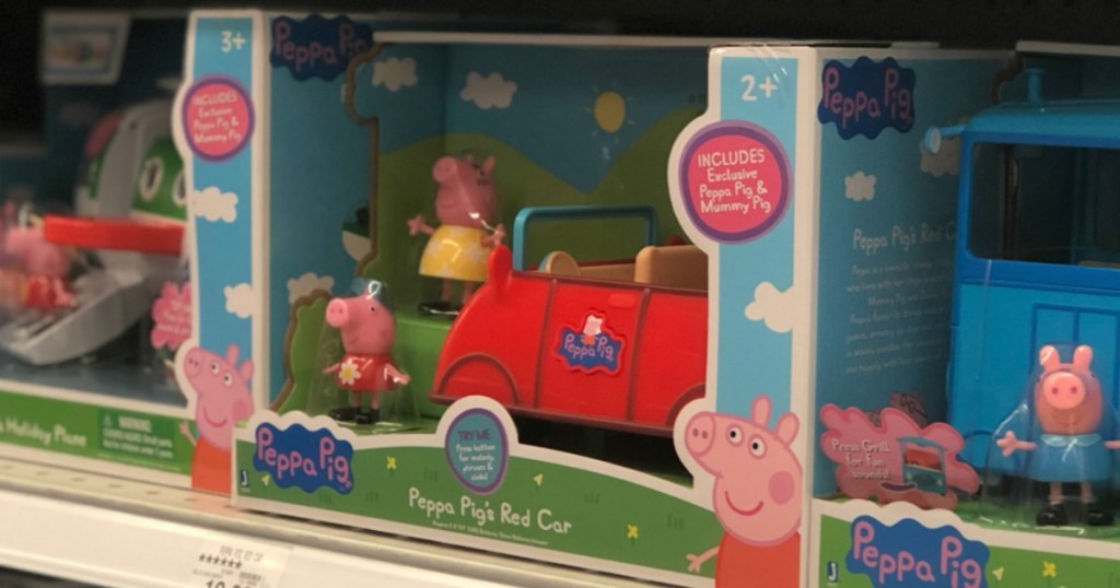Peppa Pig's Red Car on shelf