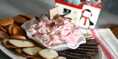 Make Your Christmas Sweeter with Peppermint Bark Cheesecake Dip