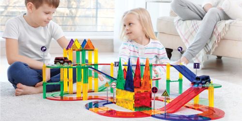 PicassoTiles Race Track Magnetic Building Block Set Only $45.98 Shipped | Includes 80 Pieces