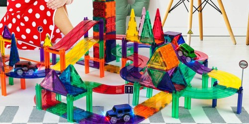 PicassoTiles 128-Piece Race Track Building Block Set Only $49.99 at Zulily (Regularly $200)