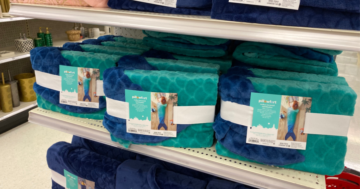 Pillowfort Mermaid or Shark Tail Blanket Only 8 Shipped at Target