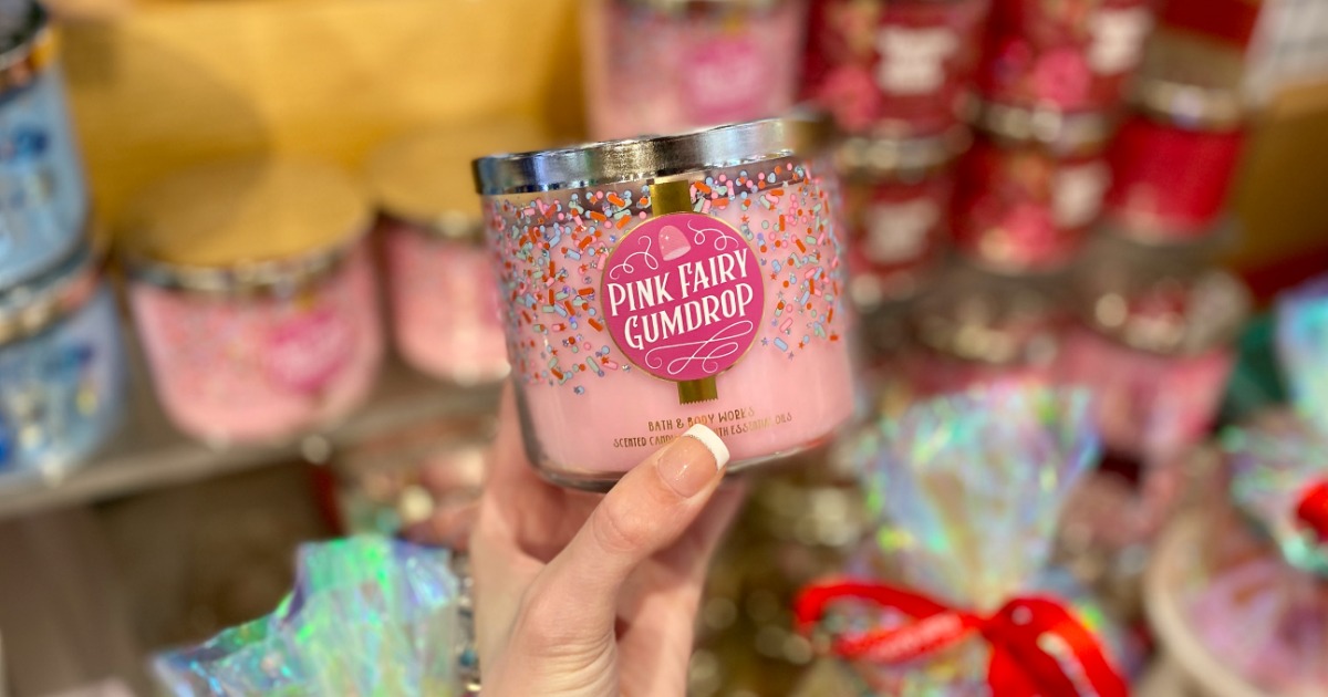 pink fairy gumdrop candle bath and body works