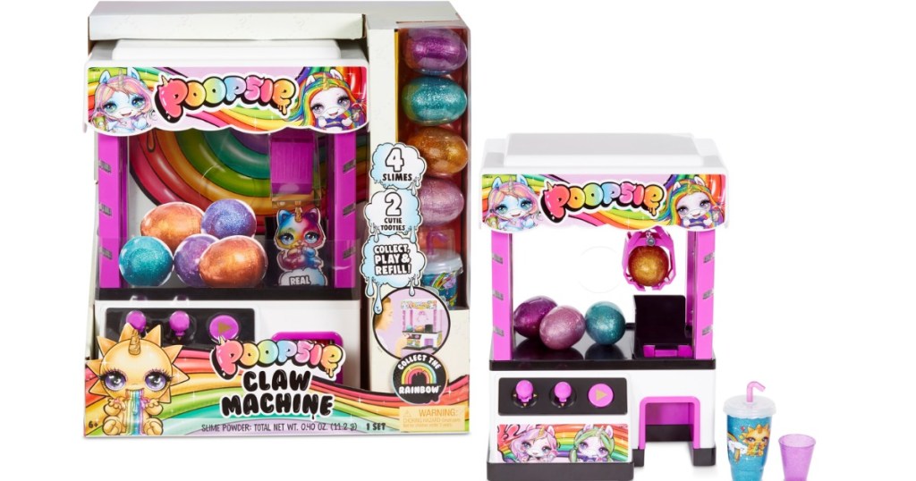 Poopsie Slime Surprise Claw Machine and accessories