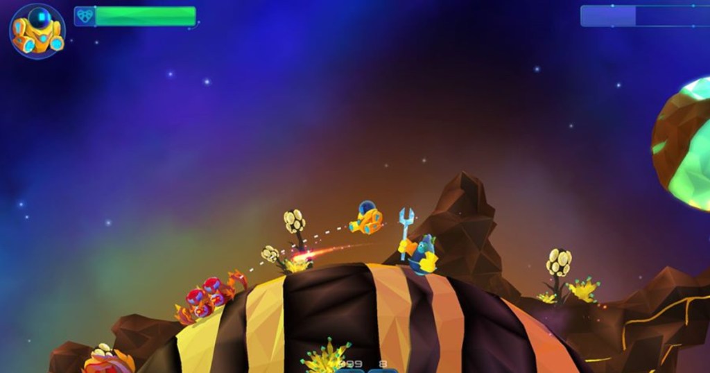 screen shot of robonauts video game