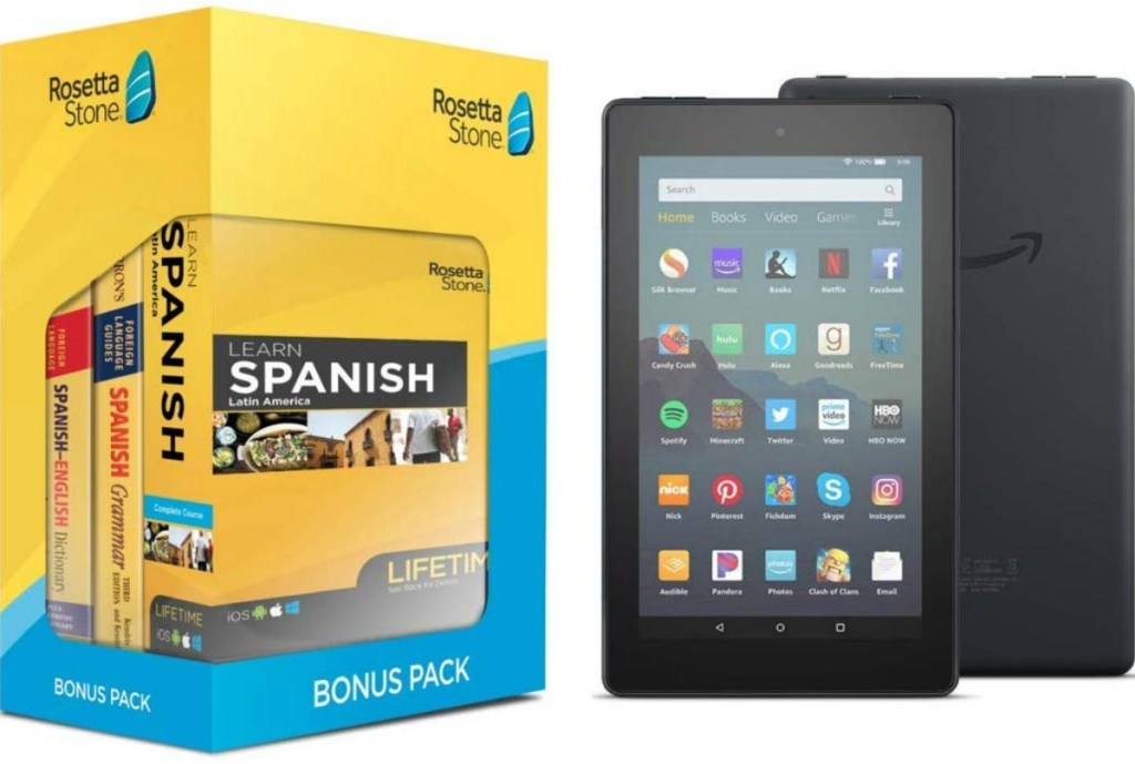 Rosetta Stone Spanish Bundle with tablet