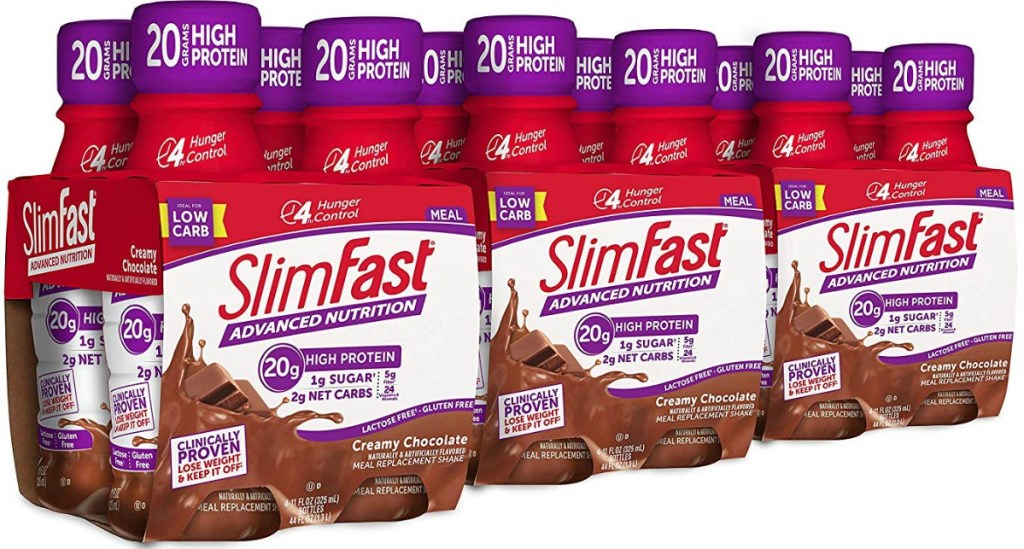 12-count of SlimFast Advanced Nutrition in three packages