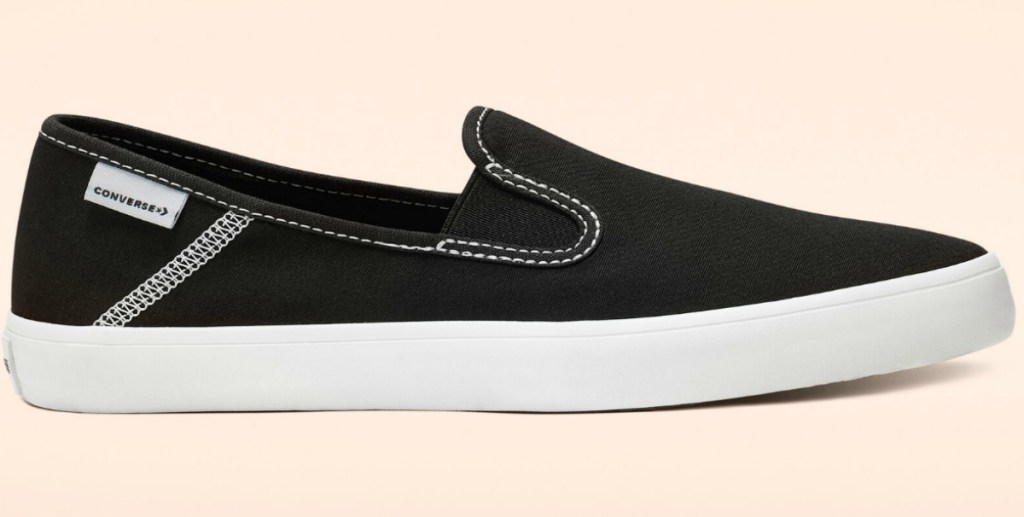 Black slip-on Converse shoe in black