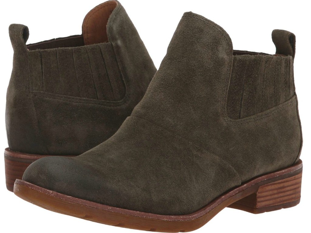 Women's Suede Boots in army green