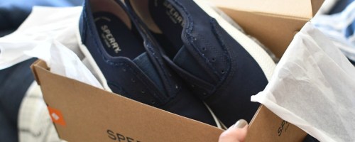 Sperry Frayed Shoes in Box