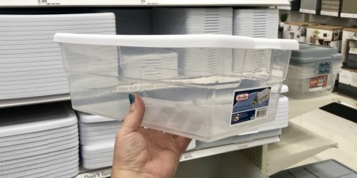 Sterilite 6-Quart Clear Storage Boxes Only 84¢ Each at Target + More