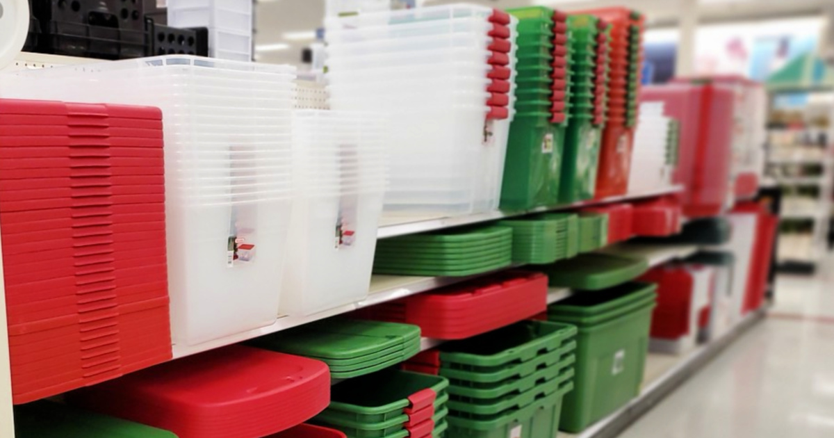 Large Target Storage Bins Just $7 | Perfect for Storing Christmas Decor ...