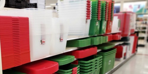 Large Target Storage Bins Just $7 | Perfect for Storing Christmas Decor!
