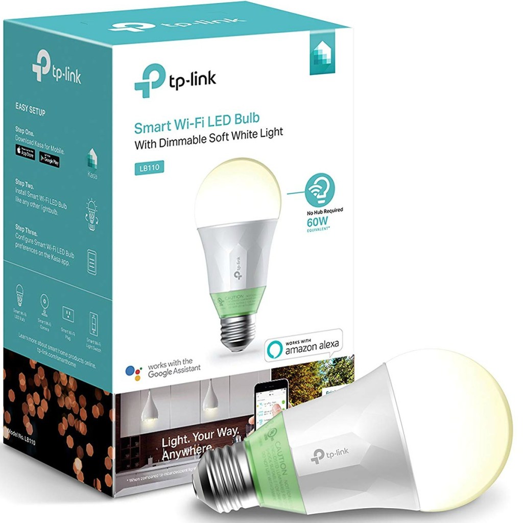 TP-Link Smart Wi-Fi LED Bulb near package