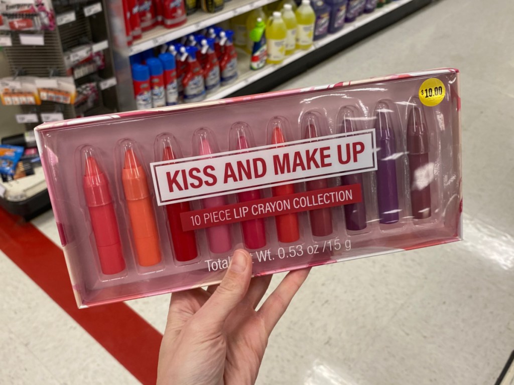 Target Kiss and Makeup 10 Piece Lip Crayon Collection 