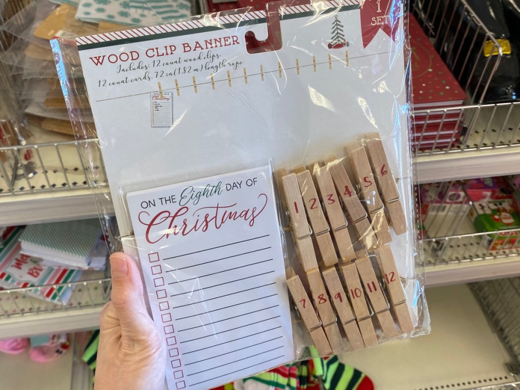 Christmas Wood Clip Banner at Target 
