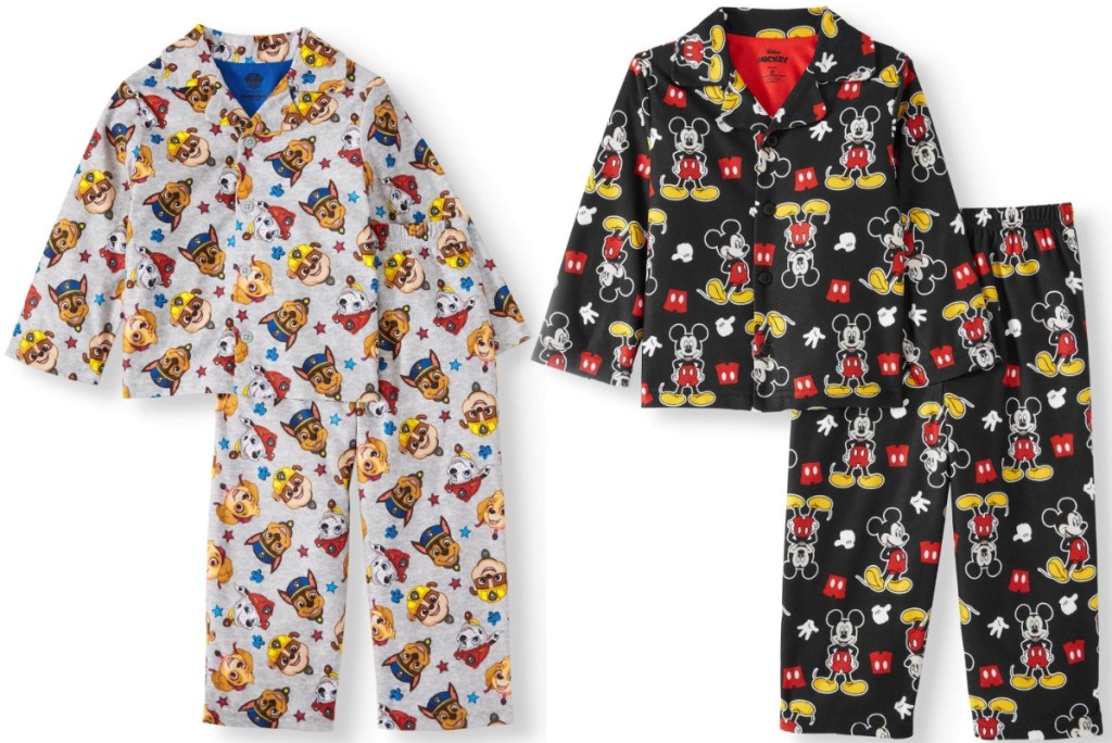 Two sets of Toddler Boy two-piece pajamas