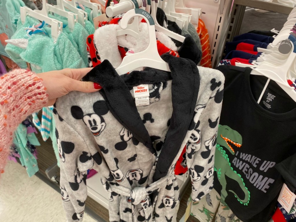 Toddler Mickey Mouse Robe on hanger