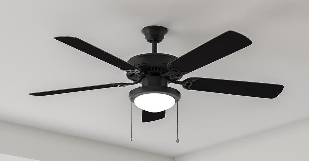 Trice 52 in. LED Black Ceiling Fan
