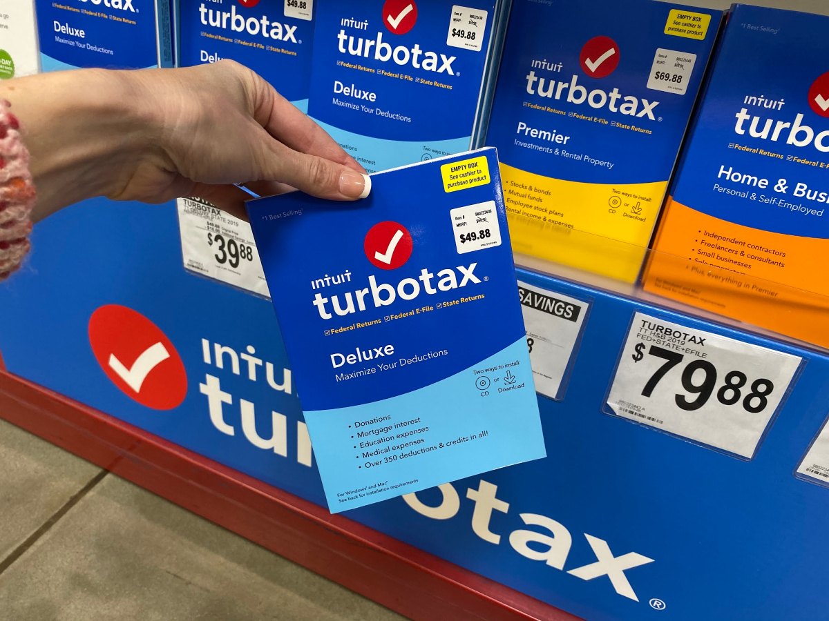 coupon 2019 turbotax deluxe with state