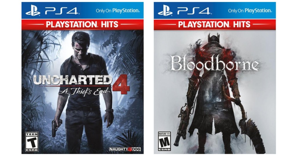 Uncharted A Thief's End 4 & Bloodborne