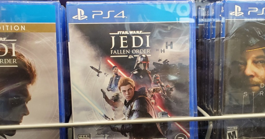 Star Wars Jedi Fallen Order video game on shelf
