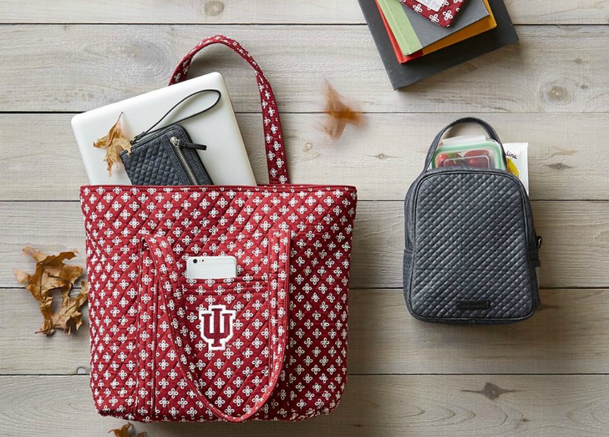 vera bradley gray lunch box