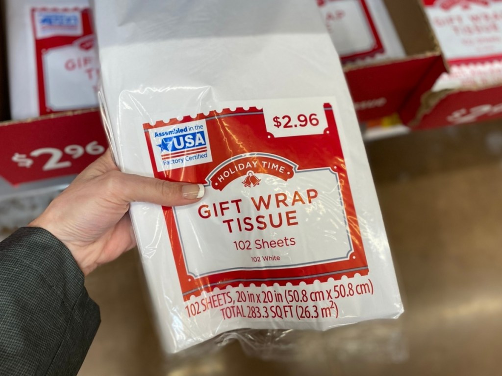 Holiday Time Gift Wrap Tissue Paper at Walmart 