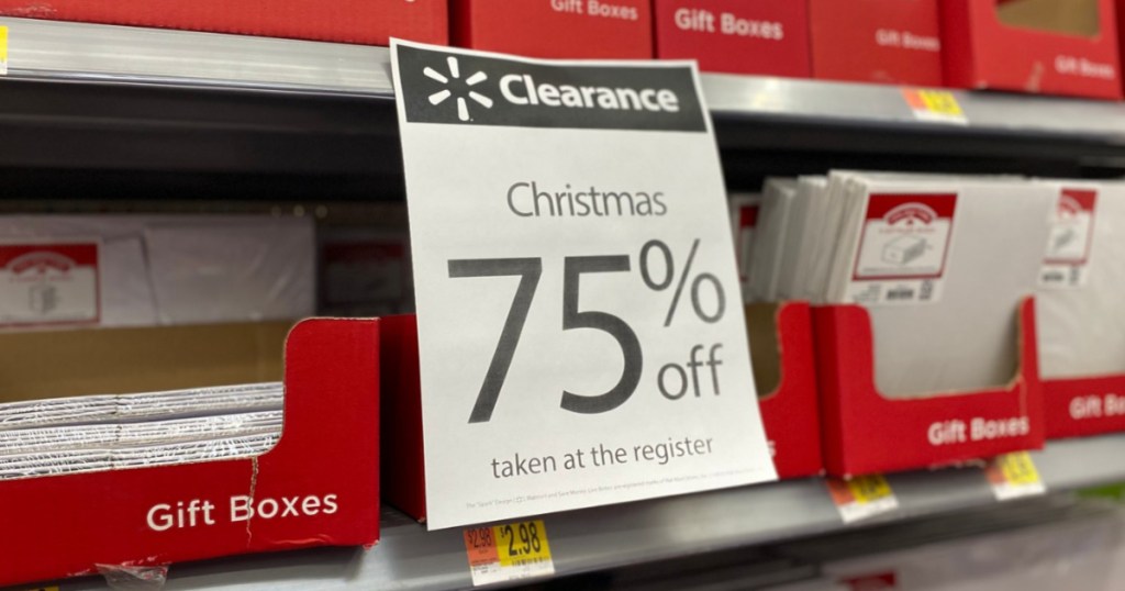 Walmart Christmas Clearance Sign